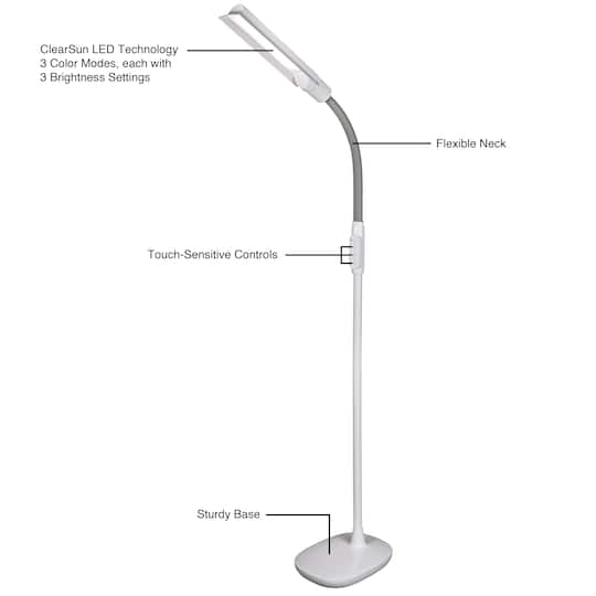 OttLite® Wingshade LED Floor Lamp